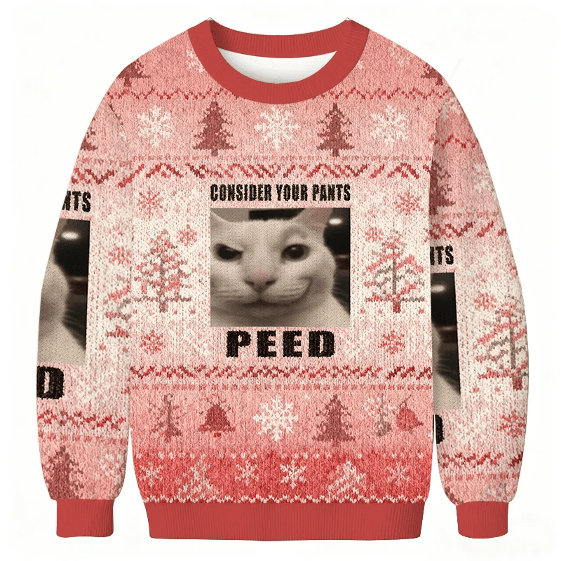 Consider Your Pants Peed Meme Vintage Christmas Sweater, Ugly Xmas Sweater, Christmas Ugly Sweatshirt