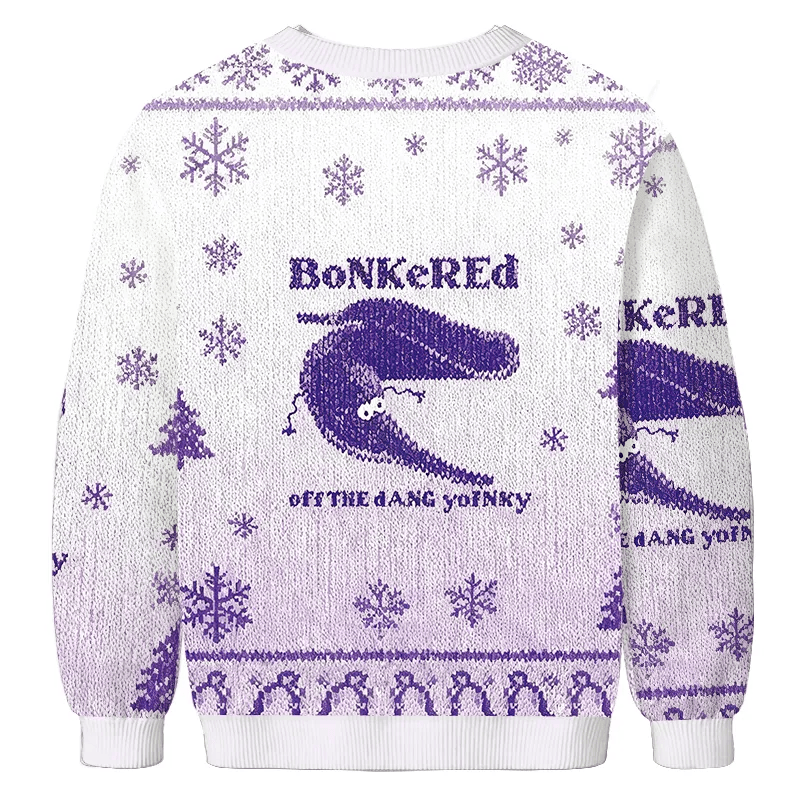 Bonkered of The Dang Yoinky Vintage Christmas Sweater, Ugly Xmas Sweater, Christmas Ugly Sweatshirt