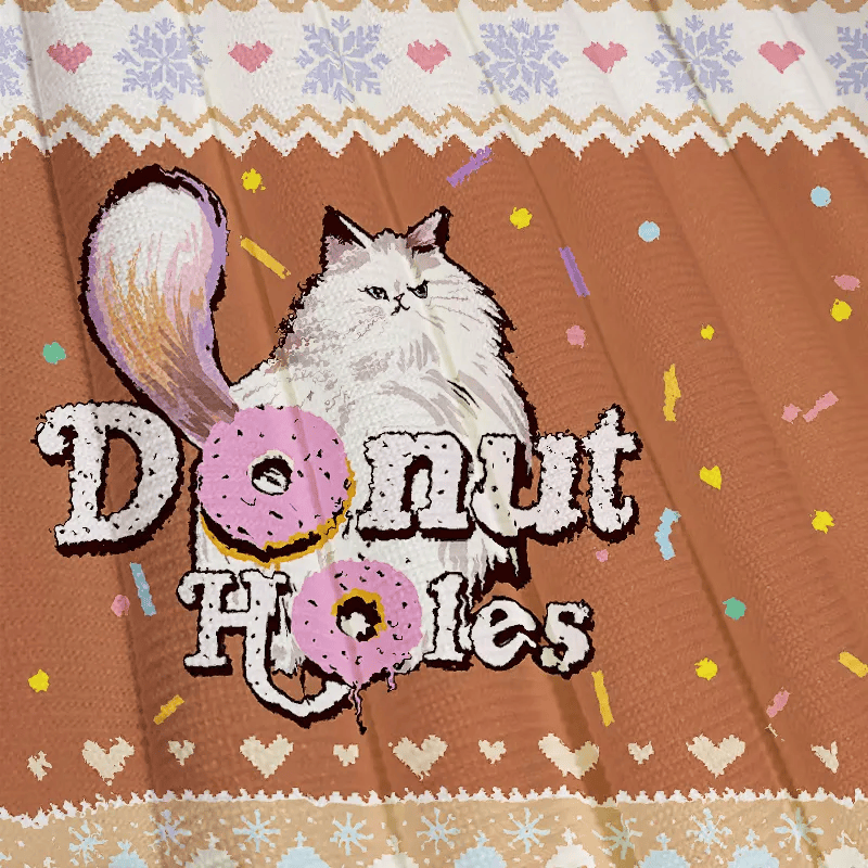 Dungeon Crawler Carl Donut Cat Ugly Sweater, Funny Christmas Ugly Sweatshirt, Gift For Cat Lovers