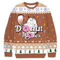 Dungeon Crawler Carl Donut Cat Ugly Sweater, Funny Christmas Ugly Sweatshirt, Gift For Cat Lovers