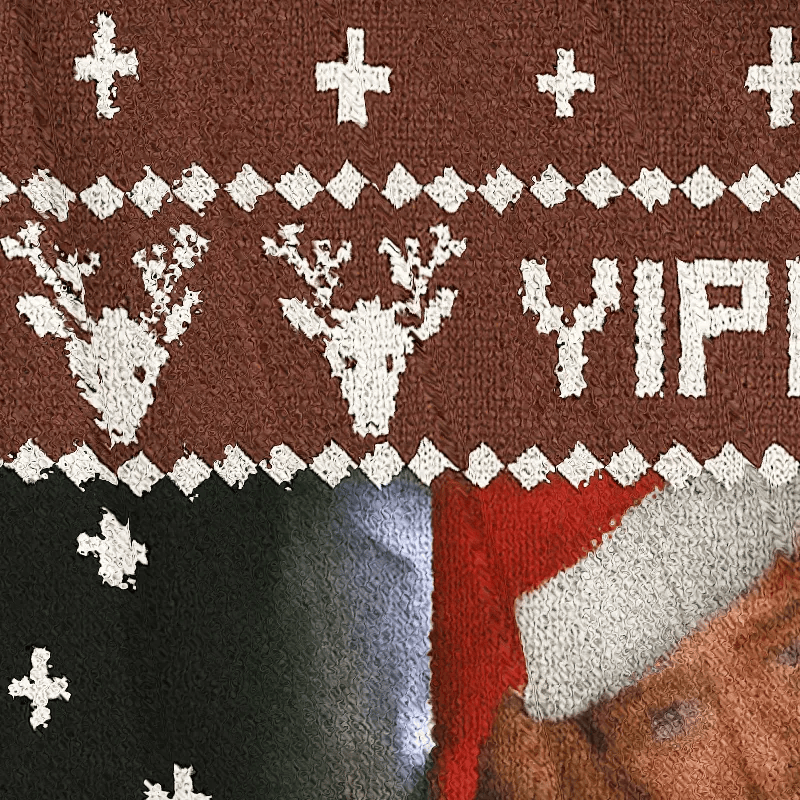Retro Yippee Ki Yay Die Hard Vintage Christmas Sweater, Ugly Xmas Sweater, Christmas Ugly Sweatshirt ZZIPREV
