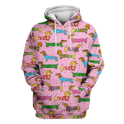 Cute Dachshund Dog Scrub for Nurse - Funny Animal Lover Top for Women - RN LPN CNA Healthcare Workers Gift