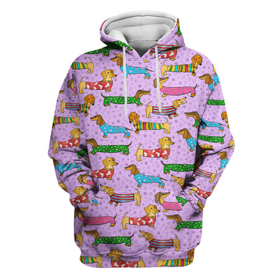 Cute Dachshund Dog Scrub for Nurse - Funny Animal Lover Top for Women - RN LPN CNA Healthcare Workers Gift