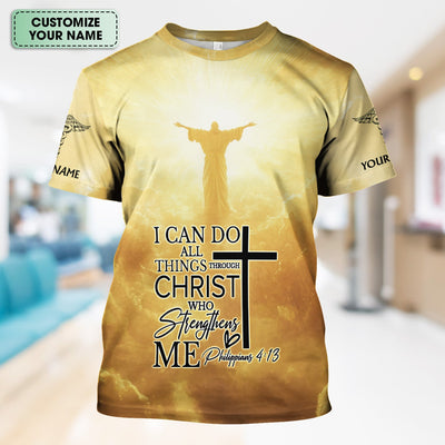 Personalized Christian Nurse Scrub - Christian Bible Verse Top for RN LPN CNA - Healthcare Workers & Nursing Staff Gift