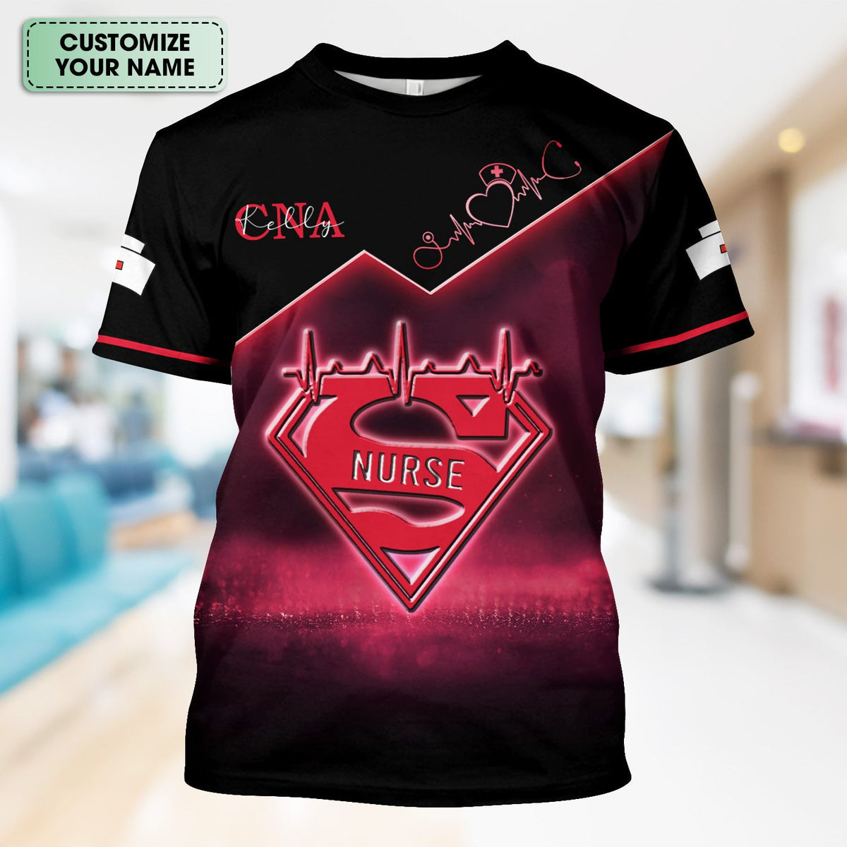 Custom Nurse Scrub Top for CNA RN LPN - Funny 5 Things You Should Know About This Nurse - Healthcare Worker & Medical Staff Gift