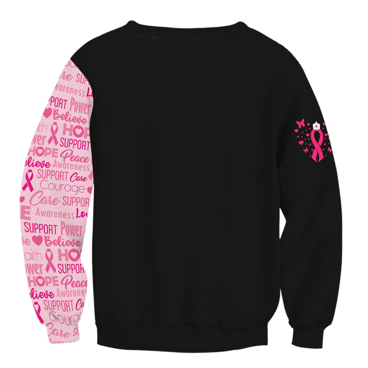 Custom Breast Cancer Awareness Nurse Shirt - Pink Ribbon Christian Faith Graphic Tee - Gift for CNA RN LPN