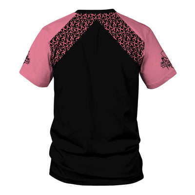 Custom Breast Cancer Awareness Nurse Shirt - In October We Wear Pink Halloween Cat Tee - CNA RN LPN Nursing Apparel Gift