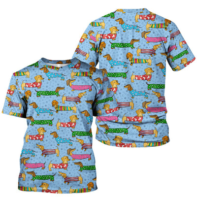 Dachshund Dog Scrub Top - Funny Animal Lover Scrubs For Women - RN LPN CNA Healthcare Workers Gift