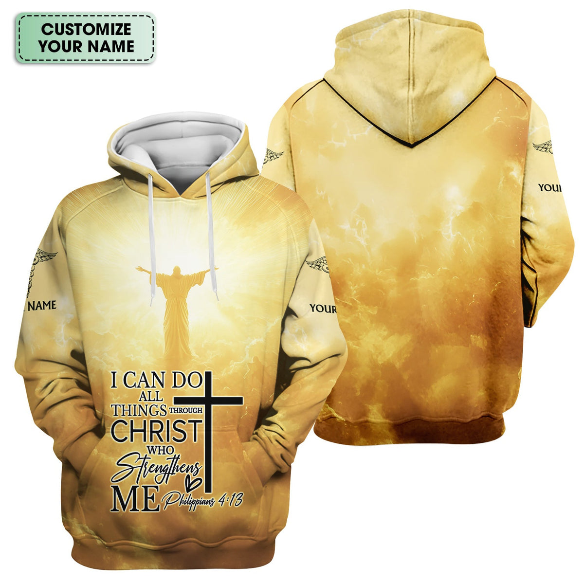 Personalized Nursing Faith Shirt for Women - Bible Verse All Things Through Christ - RN LPN CNA ER Gift