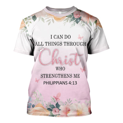 Floral Christian Nurse Scrub - Inspirational Floral Design for Women - Gift for RN LPN CNA Healthcare Staff