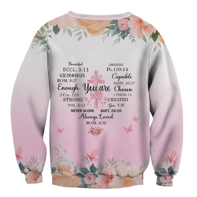 Floral Christian Nurse Scrub - Inspirational Floral Design for Women - Gift for RN LPN CNA Healthcare Staff