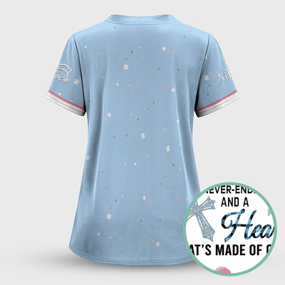 Personalized Nurse Shirt Christian Apparel - And God Said Let There Be Nurses Graphic Tee - Gift for RN LPN CNA