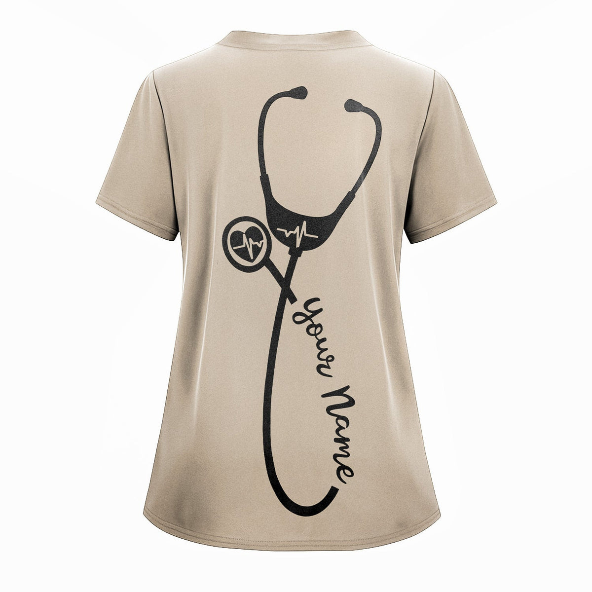 Christian Nurse Scrubs for Women - Faith-Based RN CNA LPN Work Shirt - Nursing Is a Calling from God - Custom Gift Idea for Religious Nurses with Bible Verse Theme