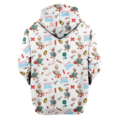 Funny Goose Nurse Scrubs for Women - Registered Silly Goose Top - Cute Medical Uniform for RN CNA LPN