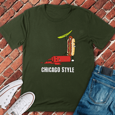 Chicago Dog Wins T-Shirt - Graphic Tee - Gift for Chicago Lovers - Unisex