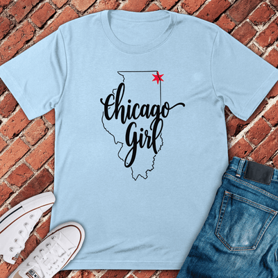 Chicago Girl T-Shirt - Graphic Tee - Gift for Chicago Lovers