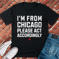 Act Accordingly T-Shirt - Chicago Graphic Tee - Gift for Chicago Lovers - Unisex