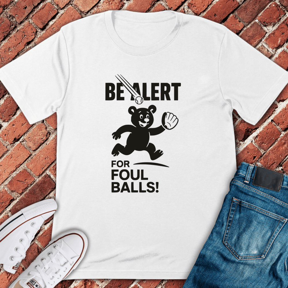 Foul Ball Alert T-Shirt - Chicago Graphic Tee - Gift for Chicago Lovers - Unisex