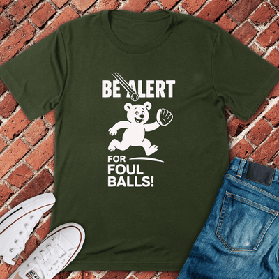 Foul Ball Alert T-Shirt - Chicago Graphic Tee - Gift for Chicago Lovers - Unisex