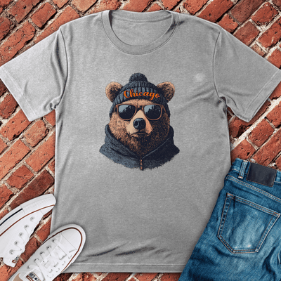 Beanie Bear Vibes T-Shirt - Chicago Graphic Tee - Gift for Chicago Lovers - Unisex