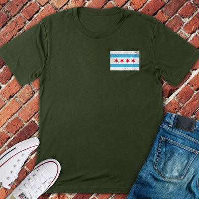 Chicago Flag Logo T-Shirt - Graphic Tee - Gift for Chicago Lovers - Unisex