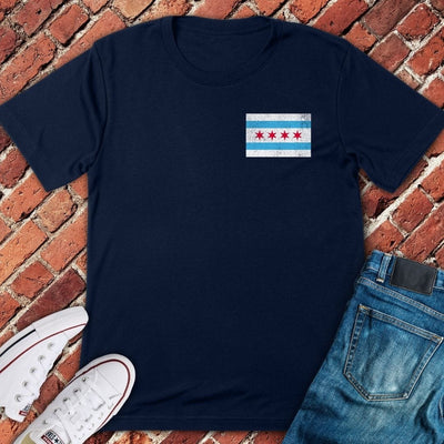 Chicago Flag Logo T-Shirt - Graphic Tee - Gift for Chicago Lovers - Unisex