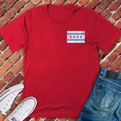Chicago Flag Logo T-Shirt - Graphic Tee - Gift for Chicago Lovers - Unisex