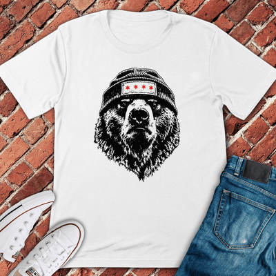 Chi Town Beanie T-Shirt - Graphic Tee - Gift for Chicago Lovers - Unisex