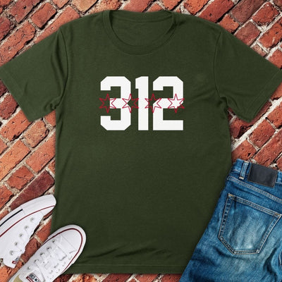 312 Stars T-Shirt - Chicago Graphic Tee - Gift for Chicago Lovers - Unisex