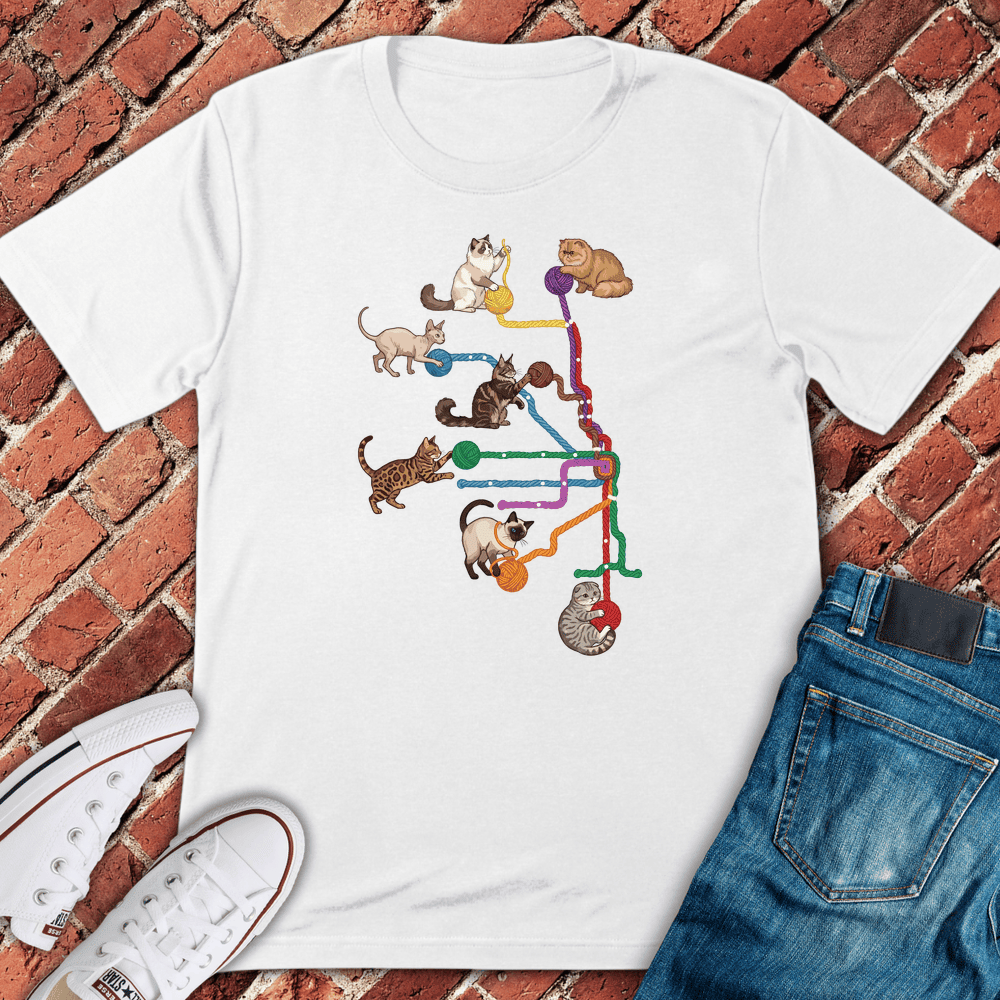 Yarn Cats T-Shirt - Chicago Graphic Tee - Gift for Chicago Lovers - Unisex