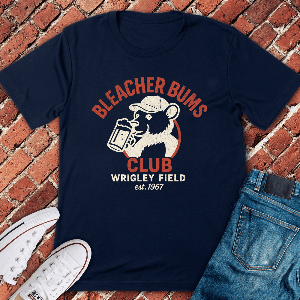 Bleacher Bums Club T-Shirt - Chicago Graphic Tee - Gift for Chicago Lovers - Unisex