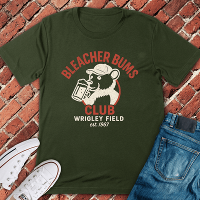 Bleacher Bums Club T-Shirt - Chicago Graphic Tee - Gift for Chicago Lovers - Unisex