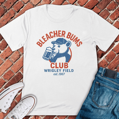 Bleacher Bums Club T-Shirt - Chicago Graphic Tee - Gift for Chicago Lovers - Unisex