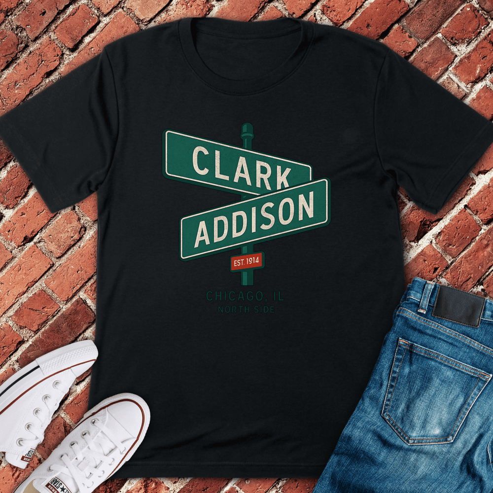 Clark And Addison T-Shirt - Chicago Graphic Tee - Gift for Chicago Lovers - Unisex