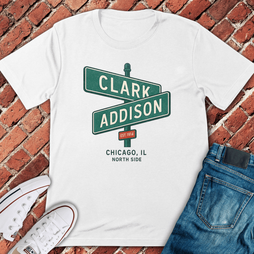 Clark And Addison T-Shirt - Chicago Graphic Tee - Gift for Chicago Lovers - Unisex