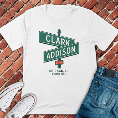 Clark And Addison T-Shirt - Chicago Graphic Tee - Gift for Chicago Lovers - Unisex