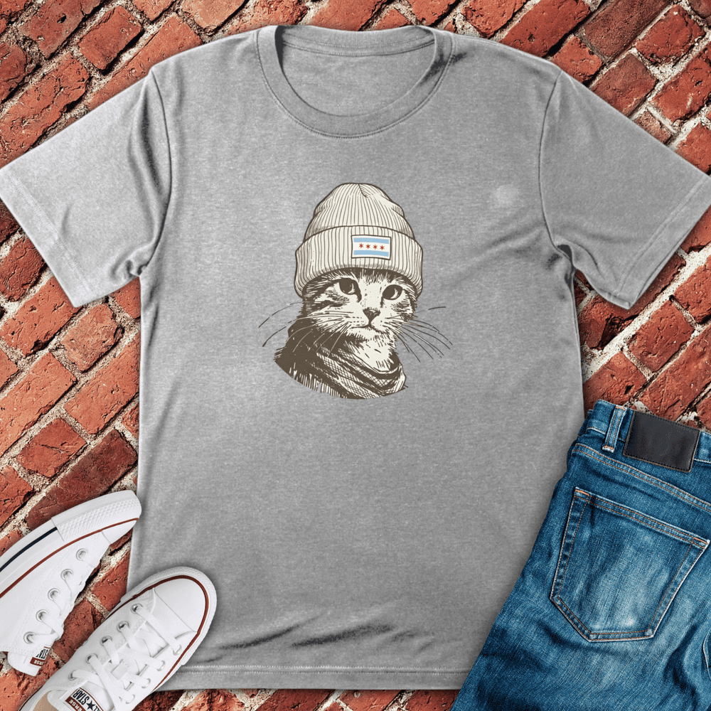 Chicago Cat T-Shirt - Graphic Tee - Gift for Chicago Lovers - Unisex