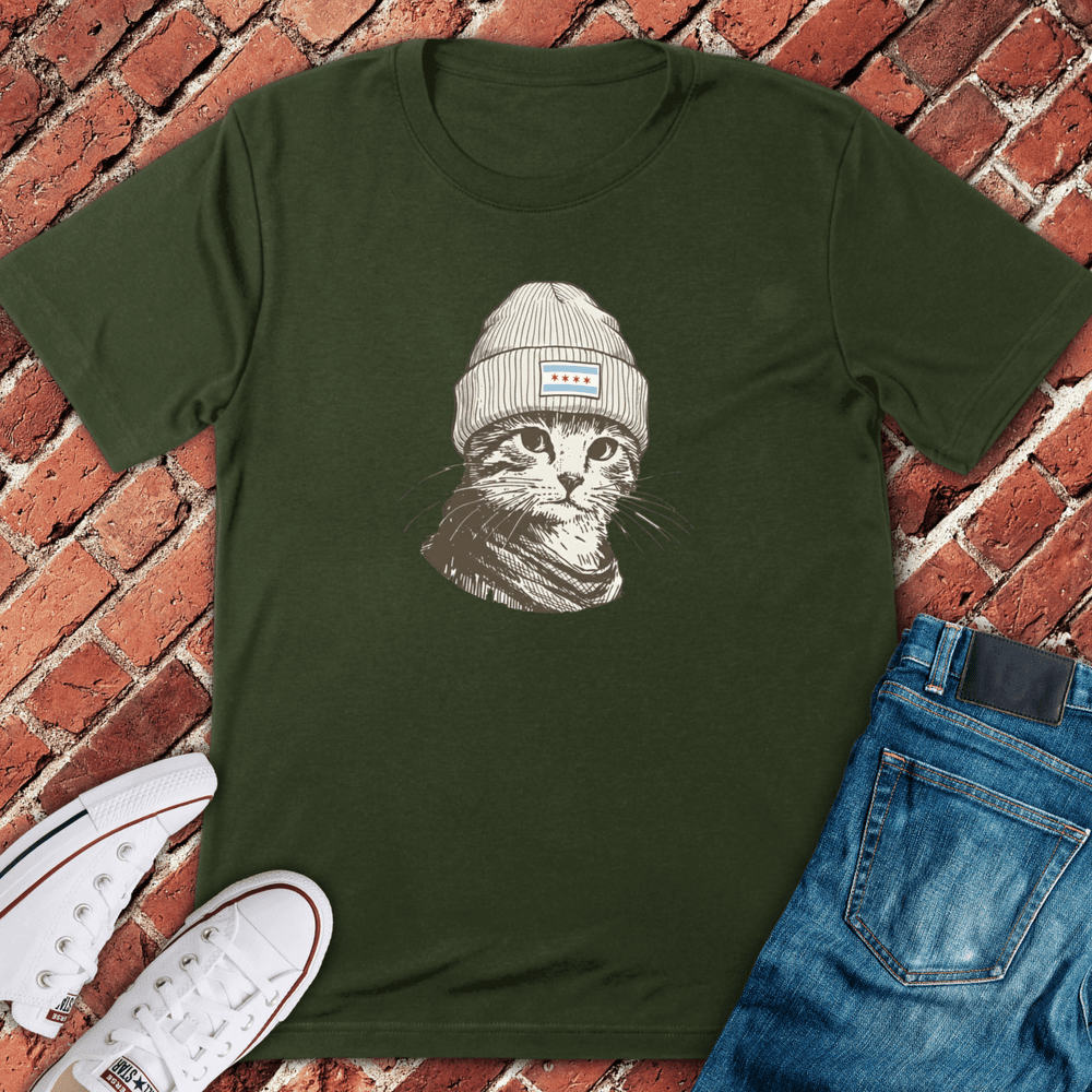 Chicago Cat T-Shirt - Graphic Tee - Gift for Chicago Lovers - Unisex