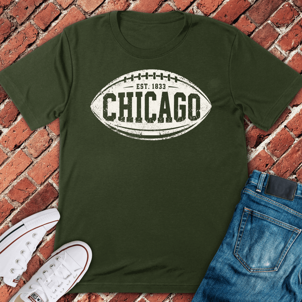 Chicago Football T-Shirt - Graphic Tee - Gift for Chicago Lovers - Unisex