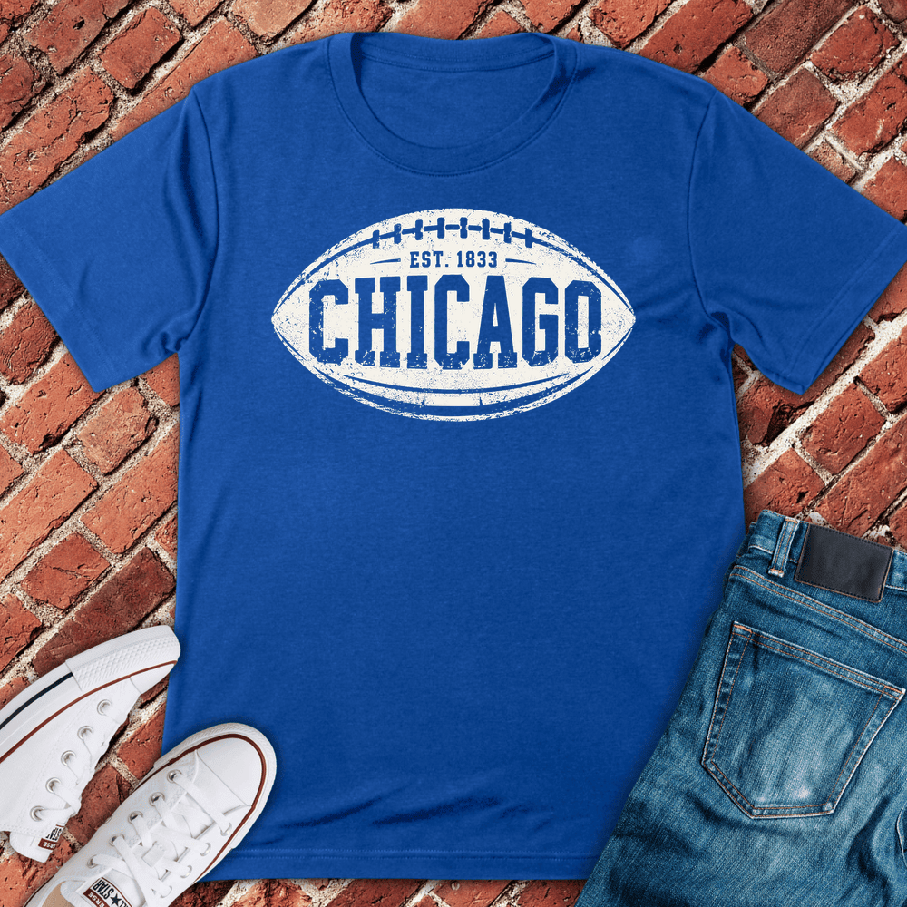 Chicago Football T-Shirt - Graphic Tee - Gift for Chicago Lovers - Unisex