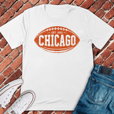 Chicago Football T-Shirt - Graphic Tee - Gift for Chicago Lovers - Unisex