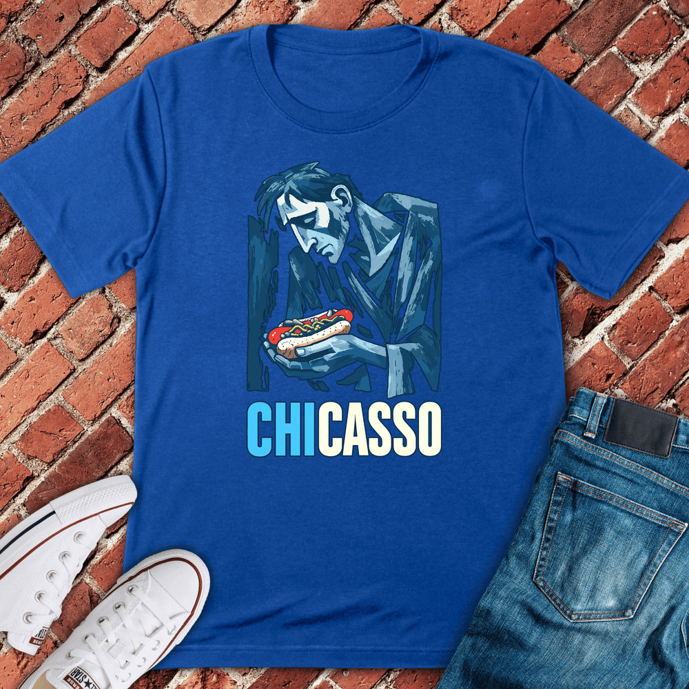 Chicago Bite Blues T-Shirt - Graphic Tee - Gift for Chicago Lovers - Unisex