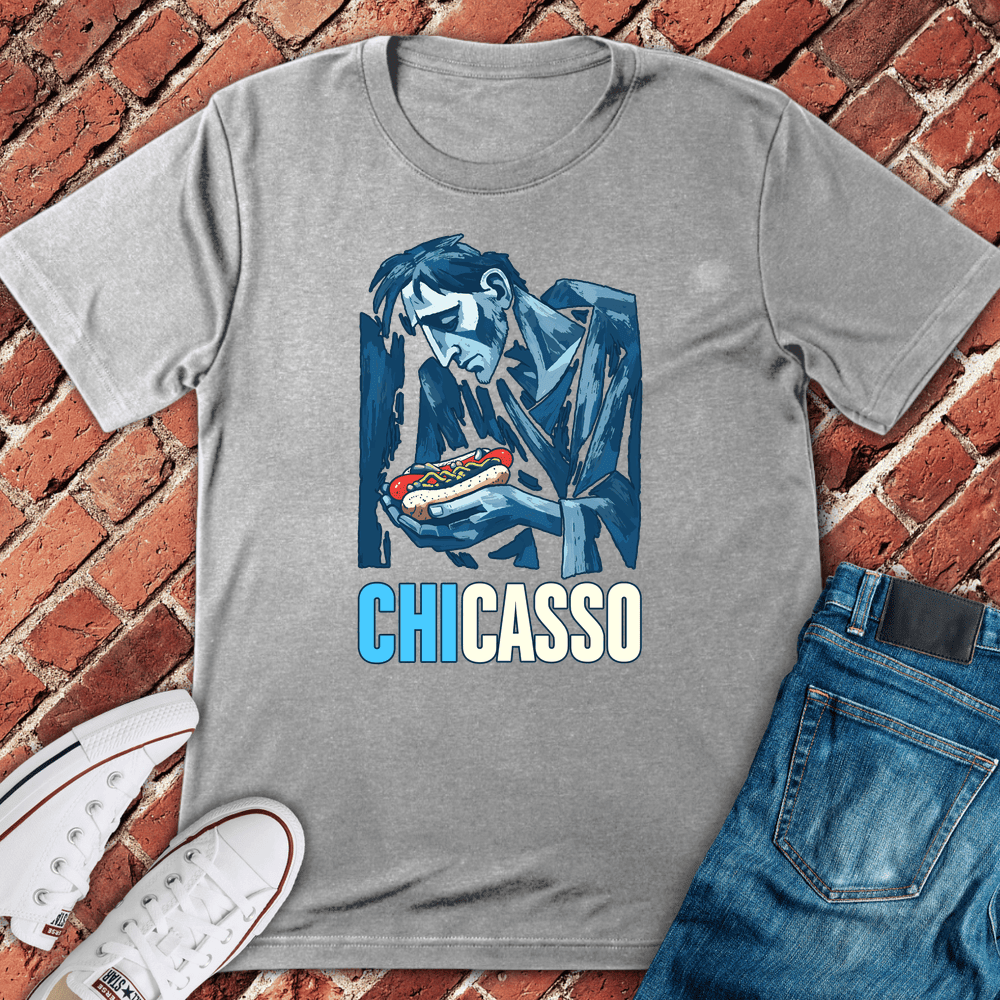 Chicago Bite Blues T-Shirt - Graphic Tee - Gift for Chicago Lovers - Unisex