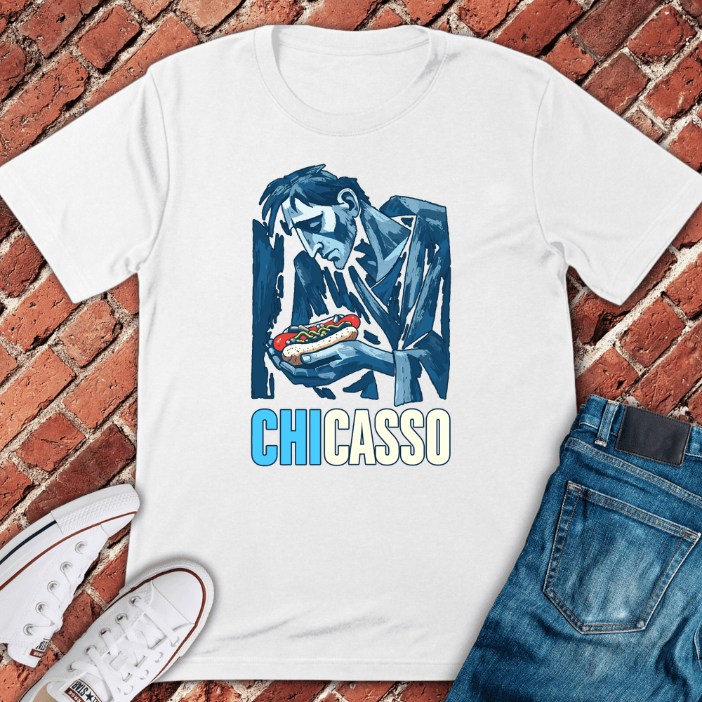 Chicago Bite Blues T-Shirt - Graphic Tee - Gift for Chicago Lovers - Unisex