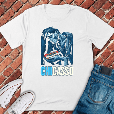 Chicago Bite Blues T-Shirt - Graphic Tee - Gift for Chicago Lovers - Unisex