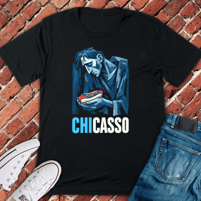 Chicago Bite Blues T-Shirt - Graphic Tee - Gift for Chicago Lovers - Unisex
