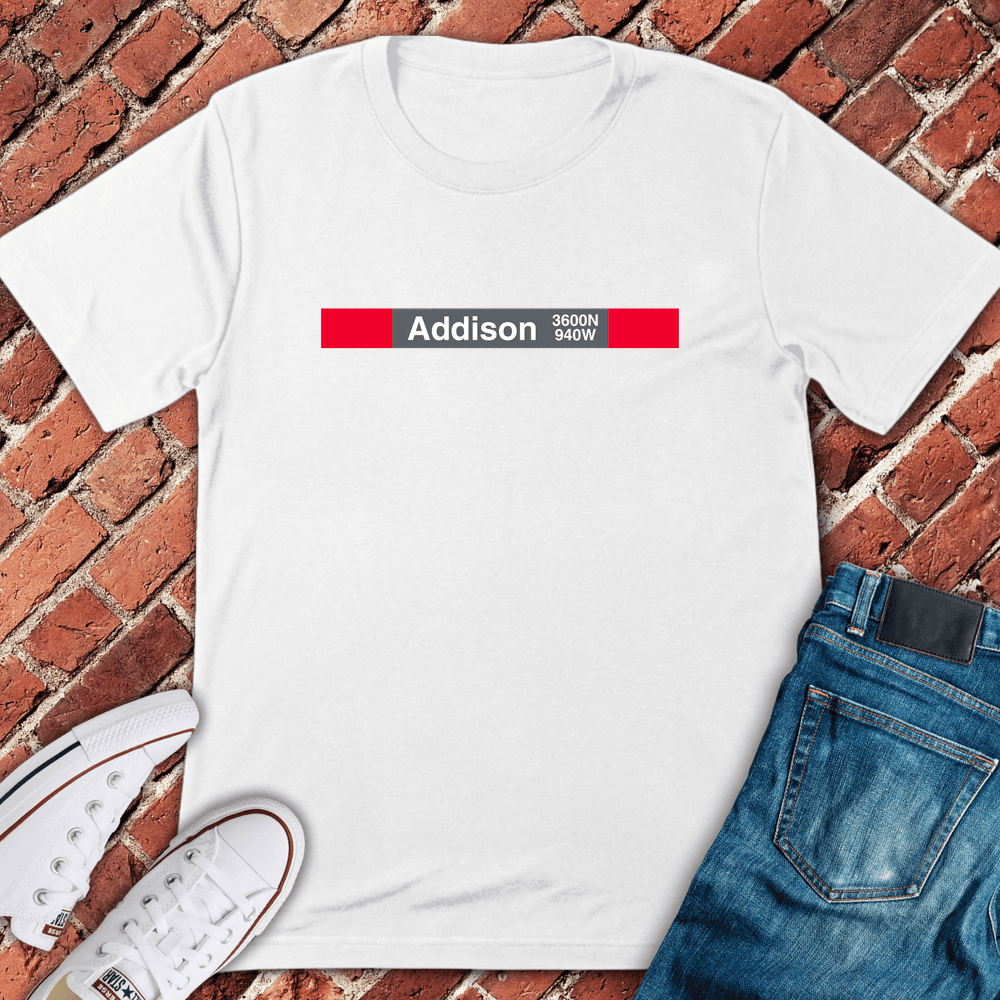 Addison Station T-Shirt - Chicago Graphic Tee - Gift for Chicago Lovers - Unisex
