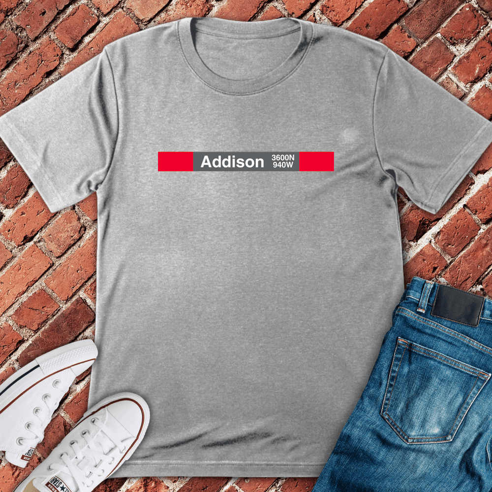Addison Station T-Shirt - Chicago Graphic Tee - Gift for Chicago Lovers - Unisex