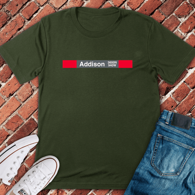 Addison Station T-Shirt - Chicago Graphic Tee - Gift for Chicago Lovers - Unisex