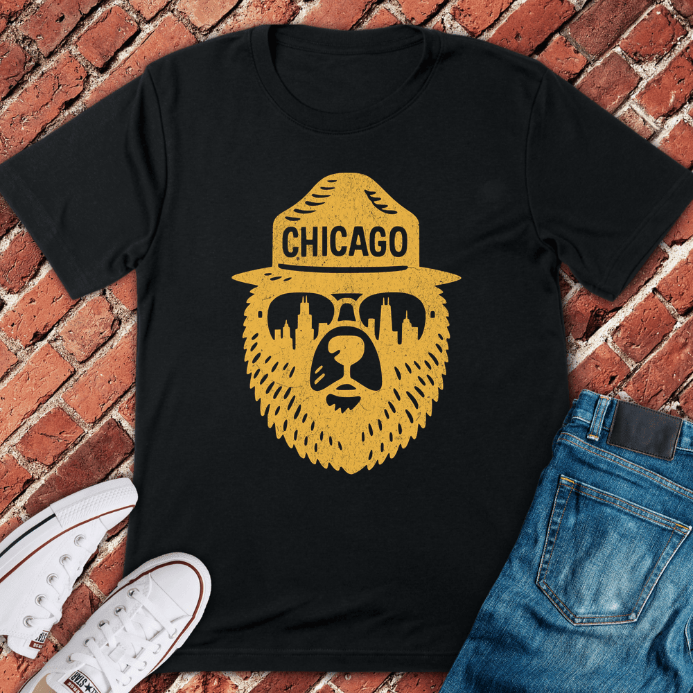 Chicago Bearhead T-Shirt - Graphic Tee - Gift for Chicago Lovers - Unisex